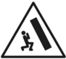 TOPPLING HAZARD Icon