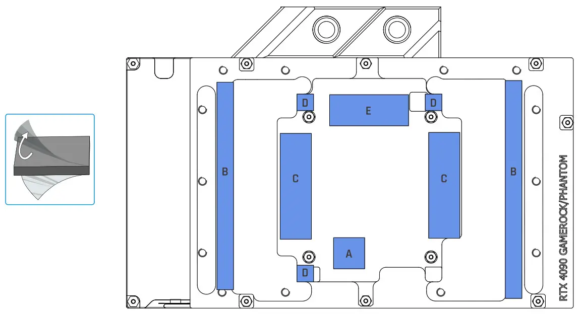 Alphacool Eisblock Aurora Acryl GPX N RTX 4090 GameRock Pluse Phantom - cooling block