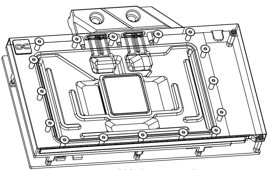 Alphacool Eisblock Aurora Acryl GPX N RTX 4090 GameRock Pluse Phantom