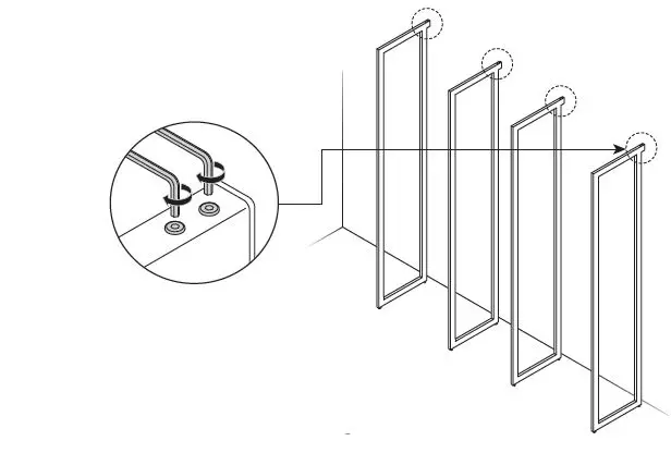 Martha Stewart INS-0054 20 Inch depth Perry St White Woodgrain Gold Metal-22