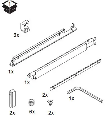 Martha Stewart INS-0054 20 Inch depth Perry St White Woodgrain Gold Metal-24