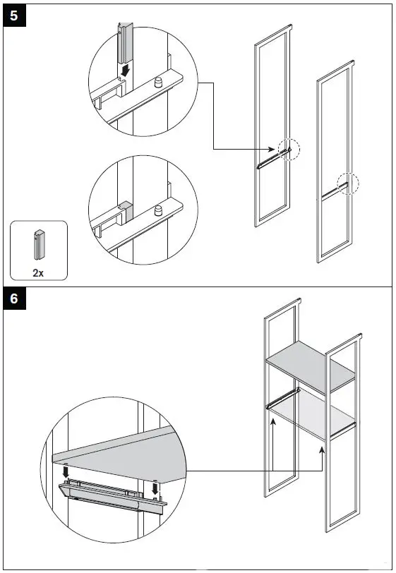 Martha Stewart INS-0054 20 Inch depth Perry St White Woodgrain Gold Metal-38