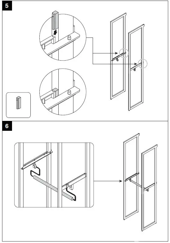 Martha Stewart INS-0054 20 Inch depth Perry St White Woodgrain Gold Metal-43