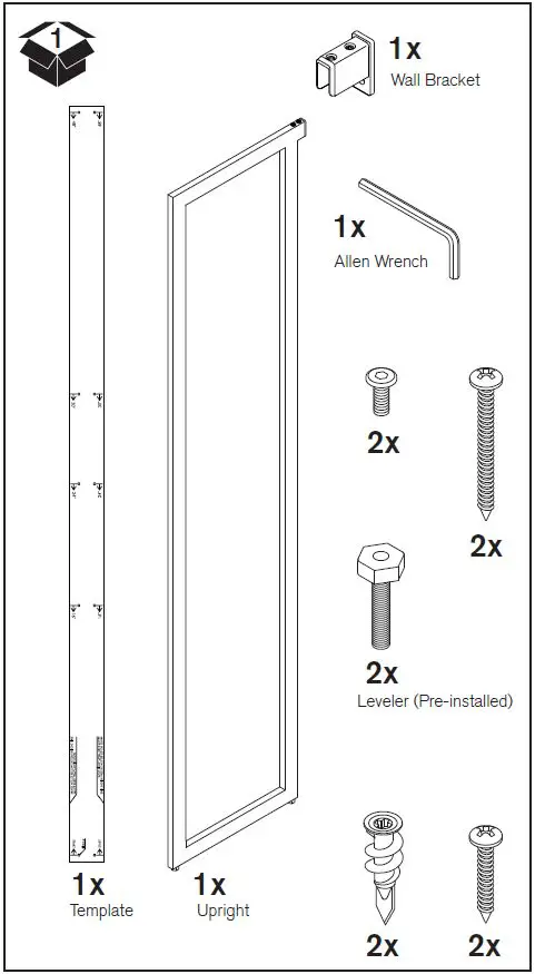 Martha Stewart INS-0054 20 Inch depth Perry St White Woodgrain Gold Metal-6