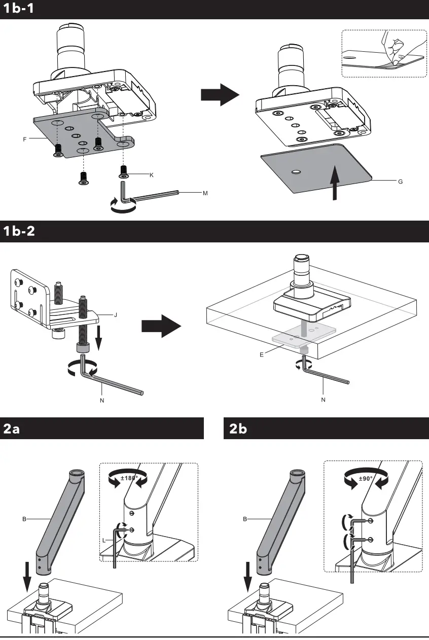 AlzaErgo APW EGARS50B Rapture Monitor Mount - Figure 3
