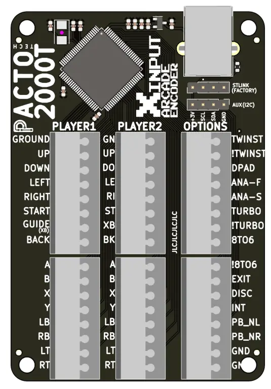 PACTO 2000T 2 Player Control Interface-