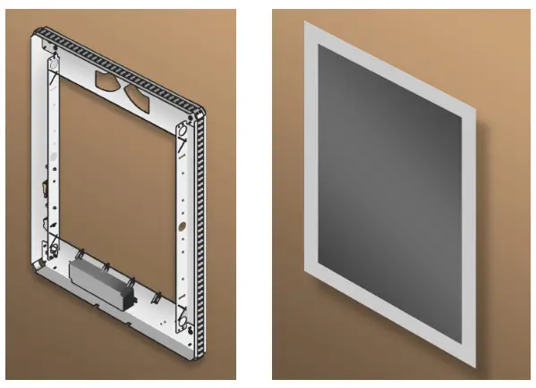 SEURA S-S-2442-S-AL-BLED-D Lighted Mirror with Traditional Mirror Housing - 1