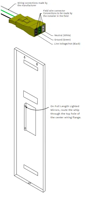 SEURA S-S-2442-S-AL-BLED-D Lighted Mirror with Traditional Mirror Housing - 10