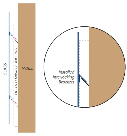 SEURA S-S-2442-S-AL-BLED-D Lighted Mirror with Traditional Mirror Housing - 11