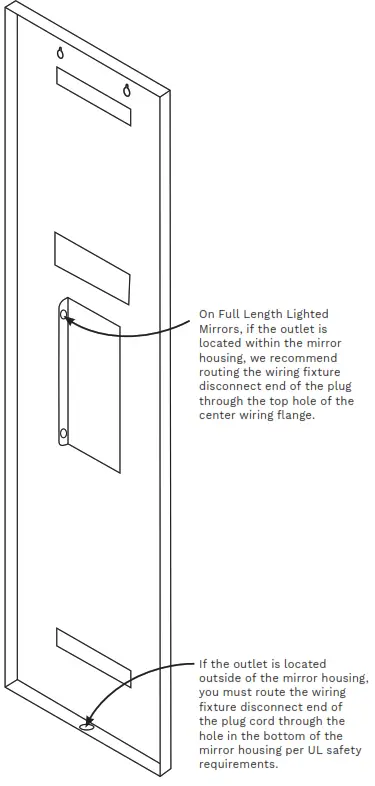 SEURA S-S-2442-S-AL-BLED-D Lighted Mirror with Traditional Mirror Housing - 14