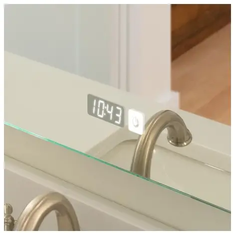 SEURA S-S-2442-S-AL-BLED-D Lighted Mirror with Traditional Mirror Housing - 24