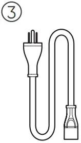 Jackery Explorer 1500 Pro Portable Power Station - AC Charge Cable