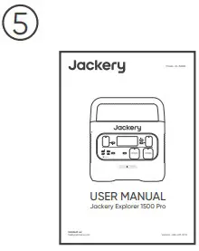 Jackery Explorer 1500 Pro Portable Power Station - Quick Start Guide