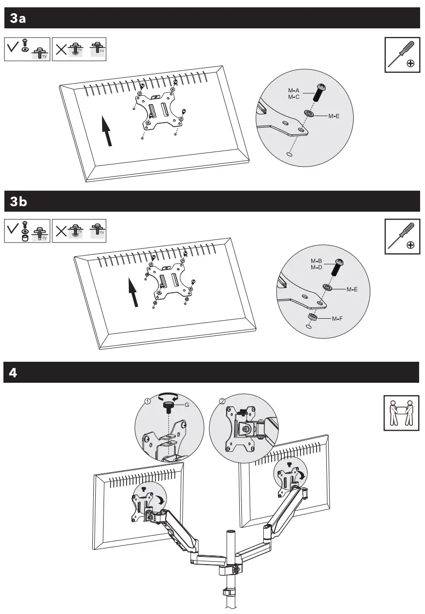 AlzaErgo APW EGARD05B ErgoArm D05B Tube Monitor Arm for Tables - fig3
