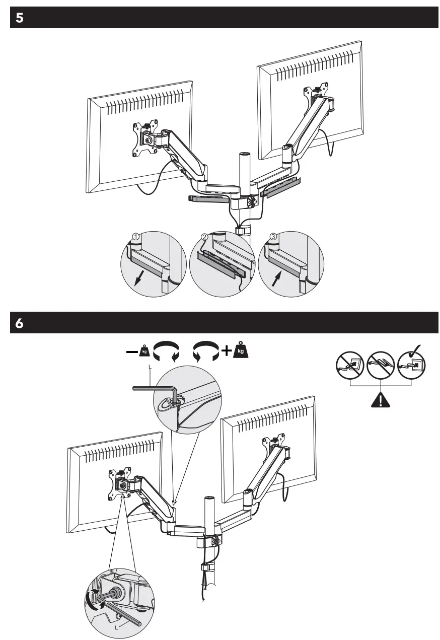 AlzaErgo APW EGARD05B ErgoArm D05B Tube Monitor Arm for Tables - fig4