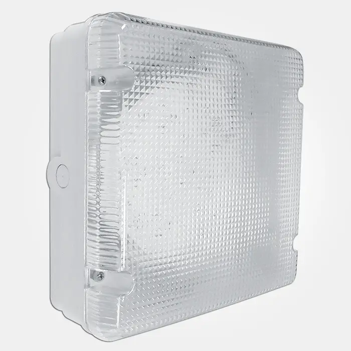 Eterna PRSQMW Power and Colour Temperature Selectable IP65 LED Utility Fitting with Multi-Function Sensor