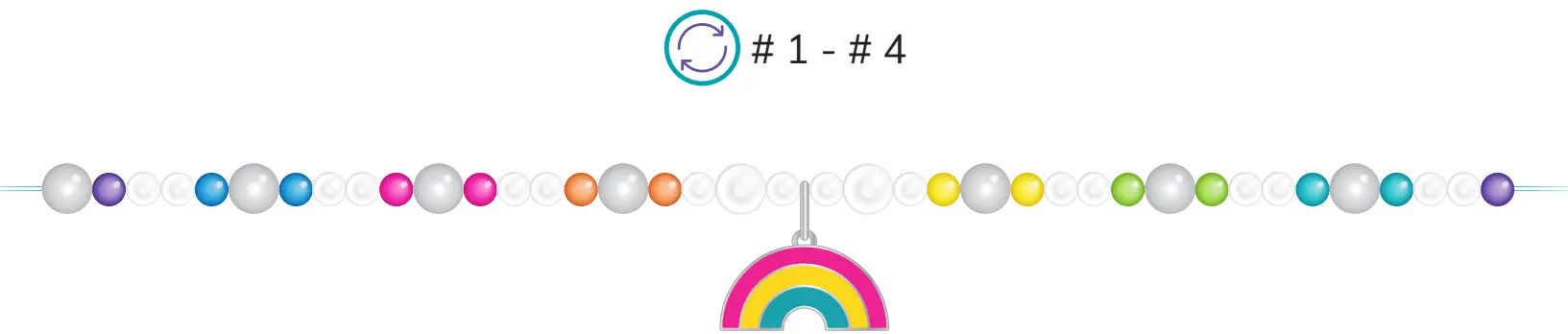 make it real 1216 Rainbow Treasure Bracelets - fig 24