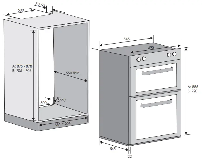 HOOVER 70016516 OVENS-side view1