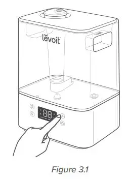 Levoit Smart Ultrasonic Top-Fill Cool Mist Humidifier User Manual - Figure 3.1