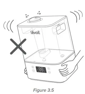 Levoit Smart Ultrasonic Top-Fill Cool Mist Humidifier User Manual - Figure 3.5