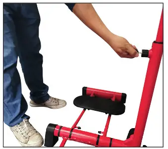 MEDIC LEG TONER - ADJUSTING THE HEIGHT