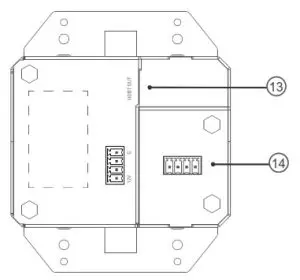 C2G30011 HDMI HDBaseT USB-C Extender Dual Gang -reart panel