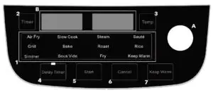 Using The Digital Control Panel