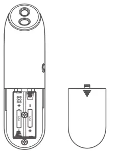 yuwell YT 1 Duo Sensor Infrared Thermometer - the battery