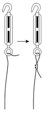AMP Lighting VAC-SI-GW2 Line Voltage Landscape- turnbuckle