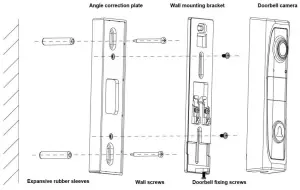 D-3 TECHNOLOGY EZ Bell Doorbell Camera - Hardware Installation
