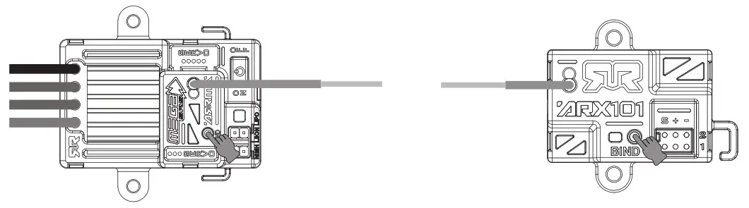 ARRMA ATX101 2 4GHz Transmitter- binding process