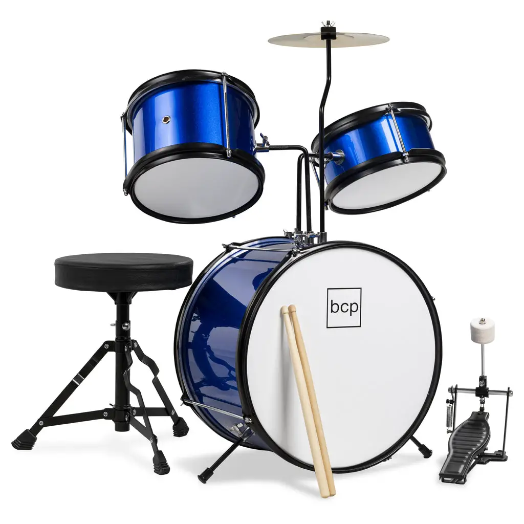 bcp SKY6261 3-Piece Kids Beginner Drum Kit-product