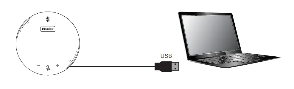 Sandberg 126-29 Bluetooth Speakerphone Pro Portable Audio Solution-2