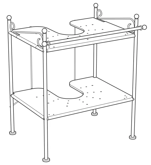 IKEA 101 925 79 RÖNNSKÄR Wash Basin Shelf