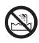 Do not use bathtubs icon