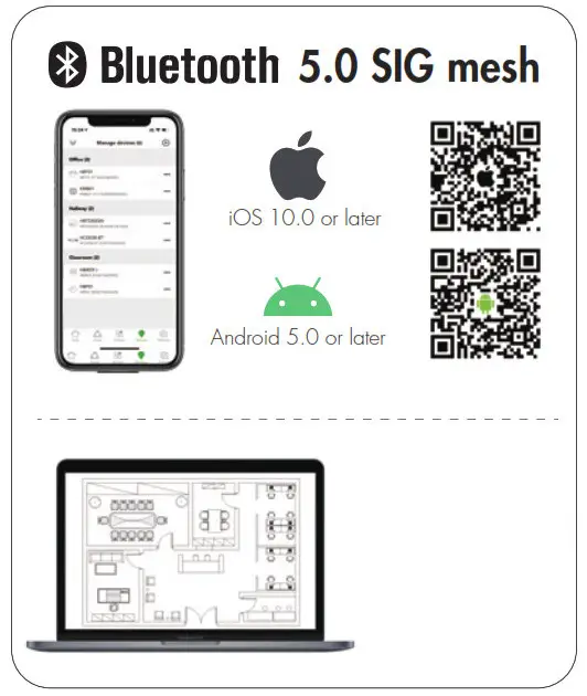 HYTRONIK HBP02 Touch Panel with Bluetooth 5.0 SIG Mesh- Download the App 2