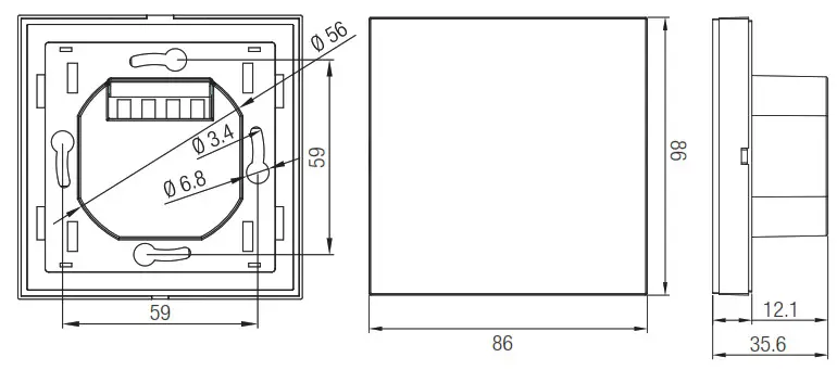 HYTRONIK HBP02 Touch Panel with Bluetooth 5.0 SIG Mesh
