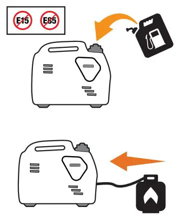 CHAMPION 100900 2000W Dual Fuel Inverter Generator User Guide - Add fuel