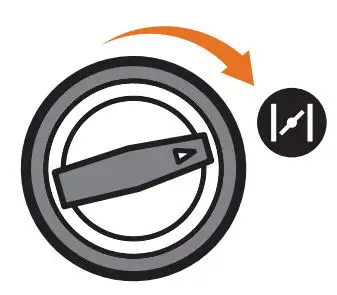 CHAMPION 100900 2000W Dual Fuel Inverter Generator User Guide - Turn the dial to the “CHOKE” position