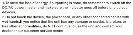 ALLPOWERS AP-SS-002 Portable Power Station User Manual - Stroge and Downtime Maintenance