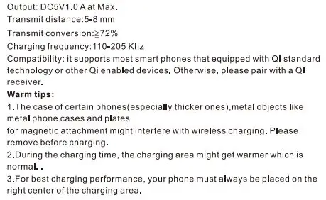ALLPOWERS AP-SS-002 Portable Power Station User Manual - Wireless charging