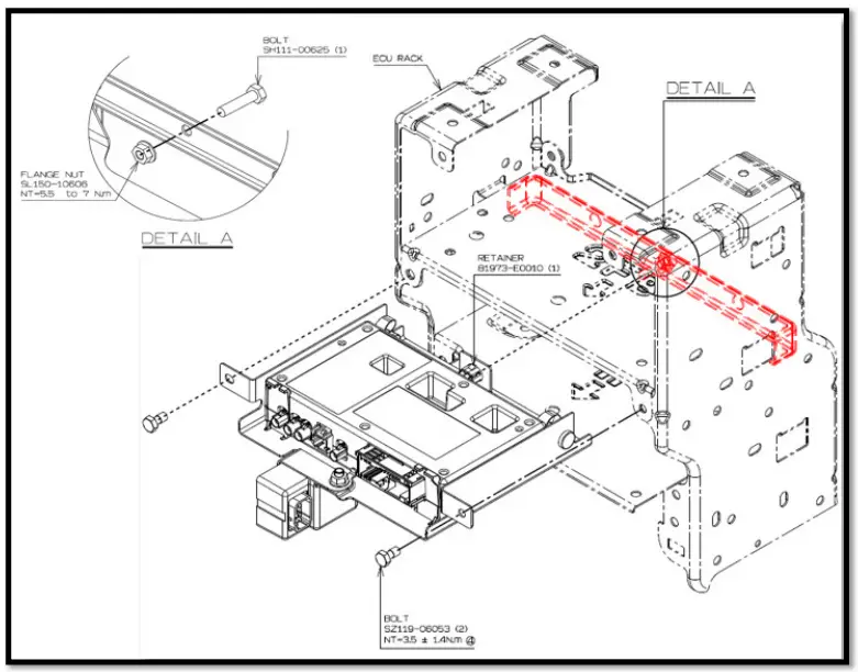 HINO 392 Conventional Trucks Bosch Telematics - Rack