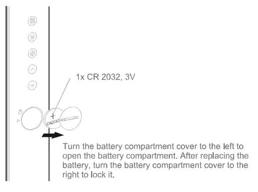 Paul Neuhaus 4595-18 Adriano Table Lamp LED User Manual - Battery Change