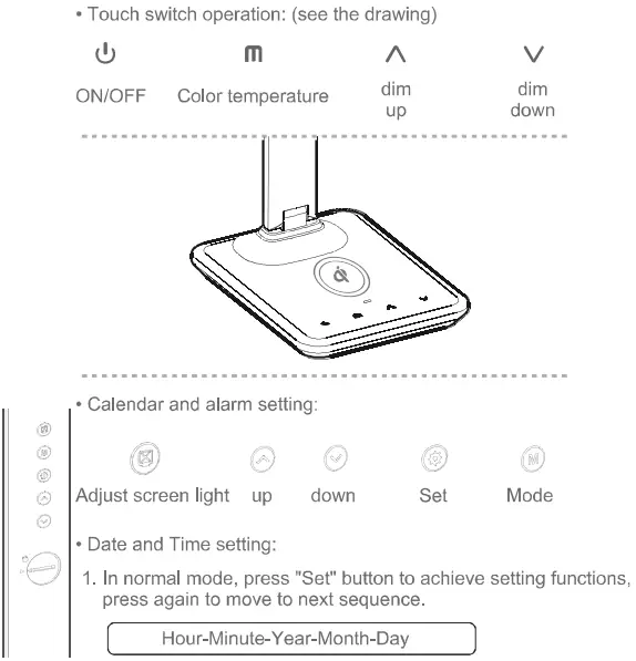 Paul Neuhaus 4595-18 Adriano Table Lamp LED User Manual - Operation Guide