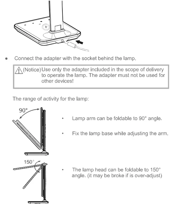 Paul Neuhaus 4595-18 Adriano Table Lamp LED User Manual - User Manual