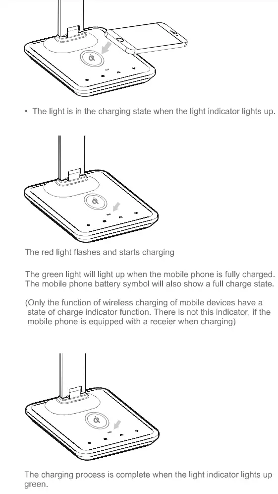 Paul Neuhaus 4595-18 Adriano Table Lamp LED User Manual - Wireless charging