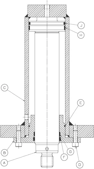 DAKE Force 25DA - 25 DA WOKRHEAD DIAGRAM
