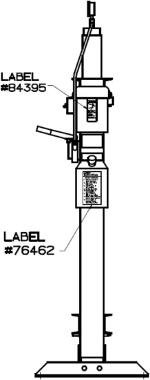 DAKE Force 25DA - Label Placement View 2