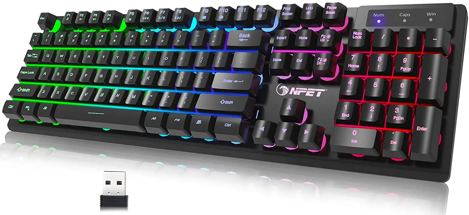Npet K11 Wireless Membrane Gaming Keyboard Instruction Manual