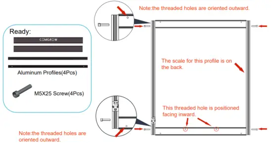Comgrow COMGO Z1 Laser Engraver - Frame Assembly 1